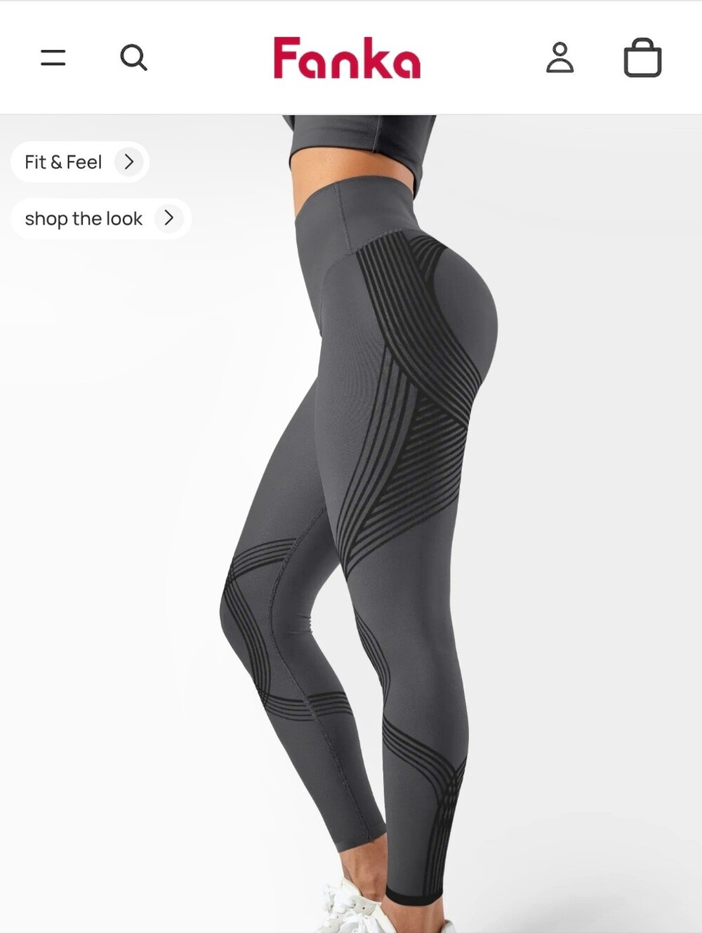 Fanka Womens Body Sculpt Lift & Curve Leggings 3D Compression Color Black SZ S
